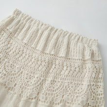 Load image into Gallery viewer, Yiiciovy Summer Lace Flower Beach Skirts Women A-line Maxi Skirt Long Crochet Boho Flowy Skirt for Beach Holiday Outfits