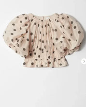 Load image into Gallery viewer, Chic Puffy Layered Ruffles Polka Dot Print Skirt Sets Women Elegant O-neck Bubble Short Sleeve Tops Suit lady Evening Partywear