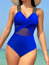 Load image into Gallery viewer, 2026 Plain Ruched Swimsuit Women One Piece Ring Link Swimwear Female Bathers Bathing Swimming Swim Bodysuit Summer Beachwear