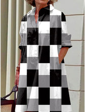Load image into Gallery viewer, S-5Xl Summer Shirt Dress White Blue Evening Vintage Dresses Party Extra Long Women\'s Loose Gowns Only Celadon Printed Gowns