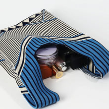 Load image into Gallery viewer, Simple and Casual High-End Knitted Handbag, Suitable for Various Occasions, Versatile for All Seasons, Soft, Breathable, Foldable, Durable, Reusable, Eco-Friendly, Can Hold a Phone, Keys, Water Bottle, Etc., Meets Daily Commuting, Shopping, and Other Need