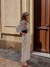 Load image into Gallery viewer, Fashion Print Patchwork Lantern Sleeve Shirt Skirt Set Women Casual Loose High Waist A-line Skirts 2025 New Vocation Streetwear