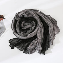 Load image into Gallery viewer, Women's Gradient Color Linen Scarf for Travel Fashionable Versatile Casual Windproof Sand Proof Headscarf Women's Shawl