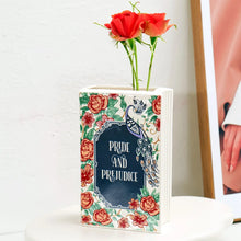 Load image into Gallery viewer, Square Book Ceramic Vase Creative Painted Vase Art Flower Arrangement Accessories Living Room Home Decoration Table Vase