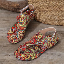 Load image into Gallery viewer, Women Flat Sandals Comfortable Flats Sandals Printed Bohemia Roman Style Shoes for Women Fashion Shoes Sandalias De Mujer