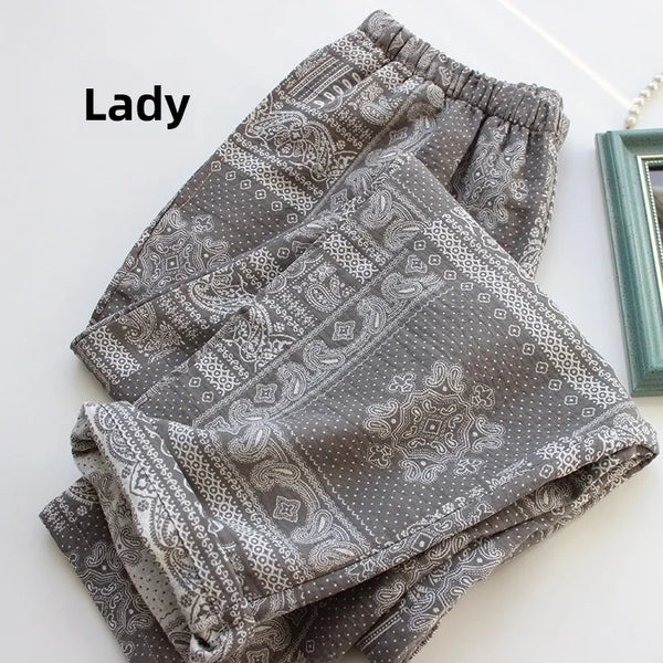 High Quali Pure Cotton Twill Casual Spwear Pants Home Clothes for Men Spring Summer Autumn Lightweight Long Trousers