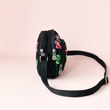 Load image into Gallery viewer, New Small Bag for Mobile Phones, Female Ethnic Style Embroidery Flower Bag, Shoulder Bag, Three-layer Change Bag, Messenger Bag