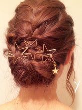 Load image into Gallery viewer, Popular Hollow Star Tassel Hairpin Hair Clips Hair Accessories