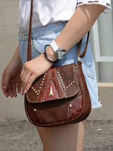 Load image into Gallery viewer, Boho Fashion Mini PU Rivet Shoulder Bag