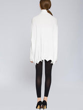 Load image into Gallery viewer, Pretty High Collar Long Sleeve Loose Wave Hem Sweater Tops
