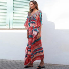 Load image into Gallery viewer, Plus Size Beach Wear Swimwear Bathing Suit Cover Ups Tunics Coverups for Women Beach Dress Long Cover Up