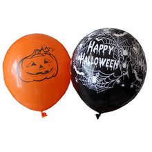 Load image into Gallery viewer, Halloween Decoration 12 Inch Inflatable Latex Balloons Pumpkin Ballons