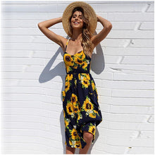 Load image into Gallery viewer, Summer Bohemian Print and Women&#39;s Medium-length Lug Skirt