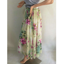 Load image into Gallery viewer, Boho Floral Summer Chiffon Beach Skirts