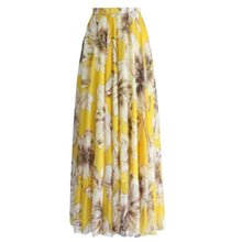 Load image into Gallery viewer, BOHO Womens Floral High Waist Long Maxi Full Skirt Holiday Party Evening Beach Sun Skirt