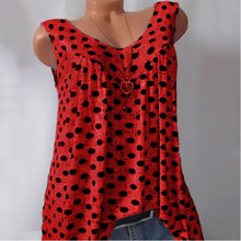 Load image into Gallery viewer, Dot printing sleeveless vest women&#39;s clothing