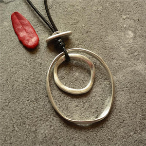 Simple and Diverse New Multi-layer Long Necklace Wool Chain