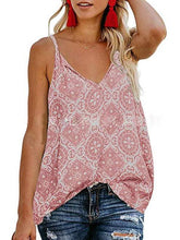 Load image into Gallery viewer, Sleeveless V-neck Printed Shirt Sling