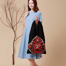 Load image into Gallery viewer, Tibet national style embroidery bag one-shoulder cloth bag