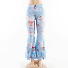 Load image into Gallery viewer, Casual Floral Printed Bell-bottoms Pants