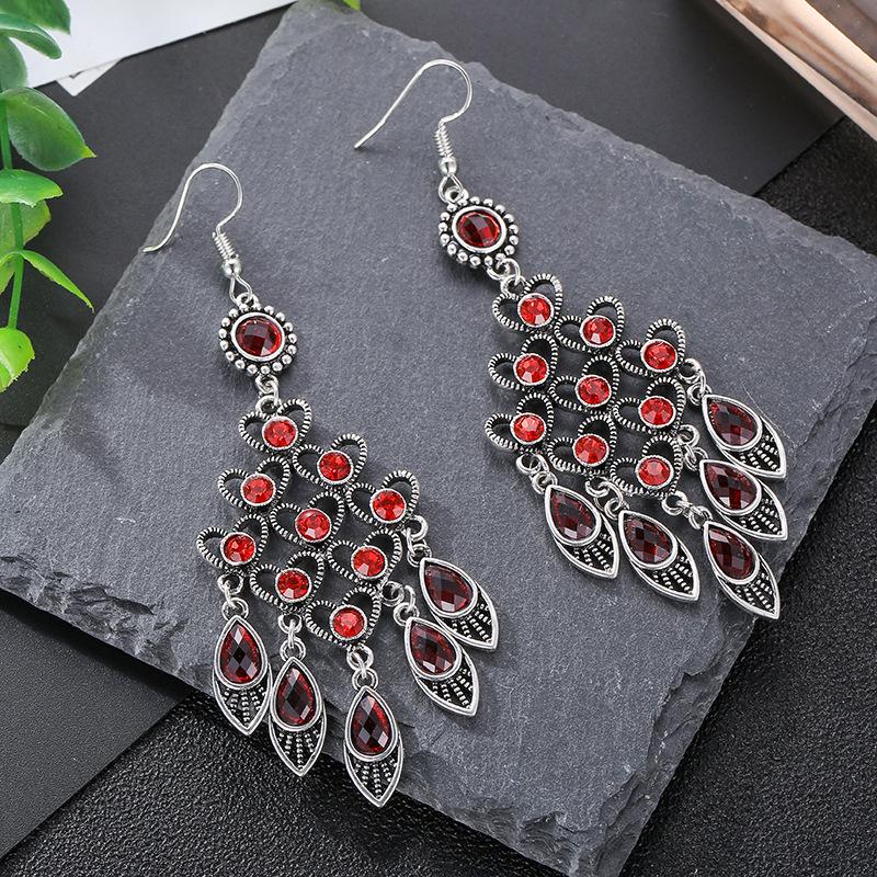 Retro Chinese Style Multi-layer  with High-grade Earrings and National Peach Ornaments Earrings