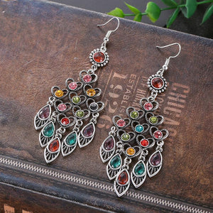 Retro Chinese Style Multi-layer  with High-grade Earrings and National Peach Ornaments Earrings