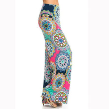 Load image into Gallery viewer, Bohemian Printed Wide Waist Casual Comfortable Wide Leg Yoga Pants