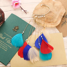 Load image into Gallery viewer, Superb Temperament Exaggerated Bohemian Long Tassel Female Non Pierced Earrings