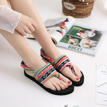 Load image into Gallery viewer, Bohemian Wrapped Flip-Flops Women Slippers Flat-bottomed Fashion Wear Non-slip Beach Shoes
