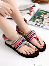 Load image into Gallery viewer, Bohemian Wrapped Flip-Flops Women Slippers Flat-bottomed Fashion Wear Non-slip Beach Shoes
