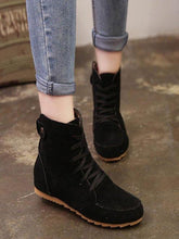 Load image into Gallery viewer, Round Toe Bandage Ankle Boots