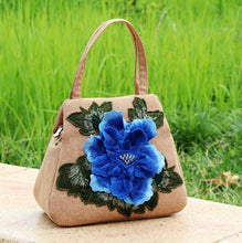 Load image into Gallery viewer, Ethnic embroidery BAG canvas leisure bag handbag embroidery three-dimensional bag