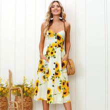 Load image into Gallery viewer, Summer Bohemian Print and Women&#39;s Medium-length Lug Skirt