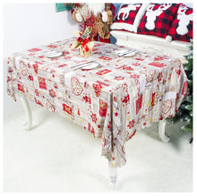 Load image into Gallery viewer, Christmas Tablecloth Cartoon Polyester Washable