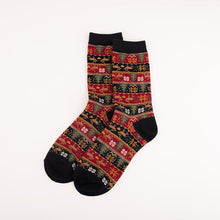 Load image into Gallery viewer, Retro Ethnic Women&#39;s Socks and The Deer Snowflake Cotton Socks