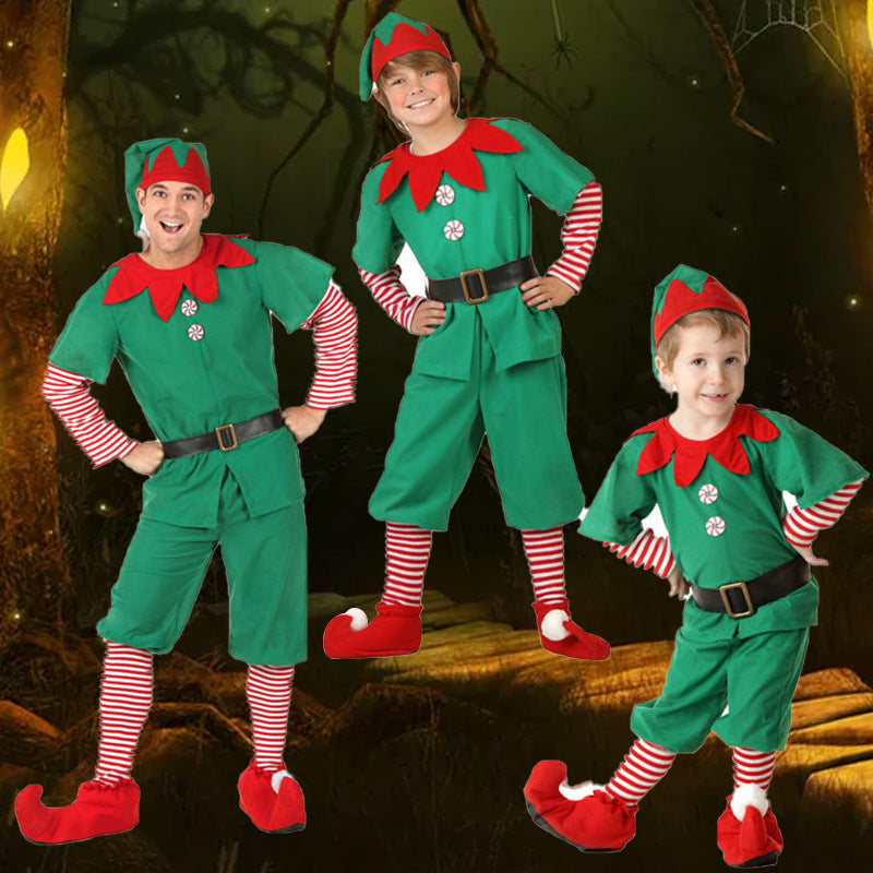 New children's Halloween costumes Christmas Elf costumes Cosplay adult ...