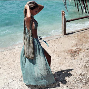 Leisure beach sun-protective clothing sexy beach seaside holiday strap skirt