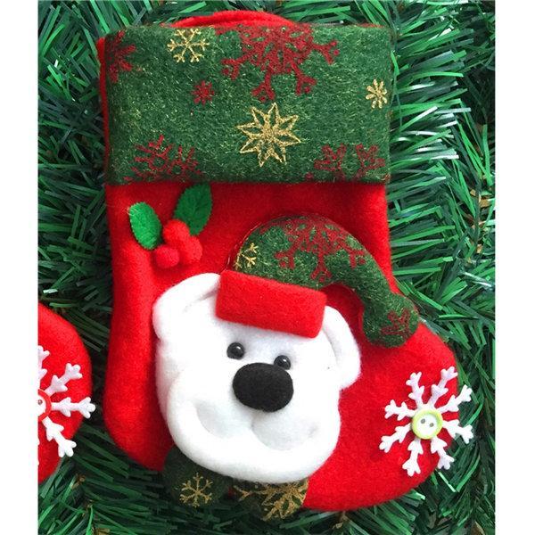 Christmas Decoration Socks Snowman Christmas   Elderly Bear Deer For Christmas Tree