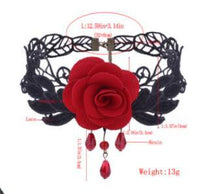 Load image into Gallery viewer, Jewelry Lace Lady Necklace Jewelry Original Black Clavicle Chain