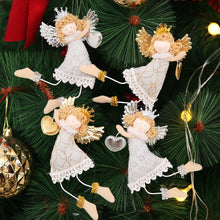 Load image into Gallery viewer, Lovely white angel table top window creative tree decorations