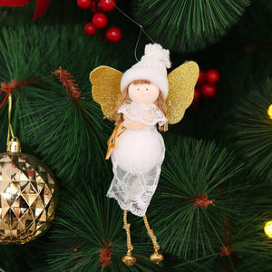Lovely white angel table top window creative tree decorations