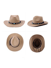 Load image into Gallery viewer, Wollen Gem Western Cowboy Hat Accessories