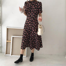 Load image into Gallery viewer, New Floral Print Short Sleeve Casual Dress