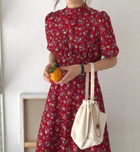 Load image into Gallery viewer, New Floral Print Short Sleeve Casual Dress