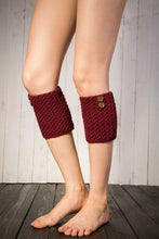 Load image into Gallery viewer, Boot cuff thick short-sleeved thick thick bamboo knit wool yarn socks - 13