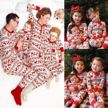 Load image into Gallery viewer, Family Christmas pajams printing set Xmas family suit -4