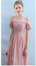 Load image into Gallery viewer, Pink Lace Bridesmaid Dress Graduation Party Evening Dress  Maxi Dress