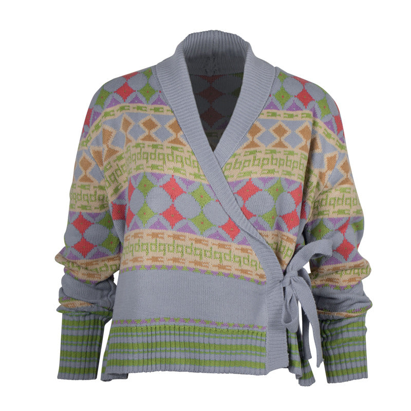Plain Print Sweater Casual Cardigan Sweater