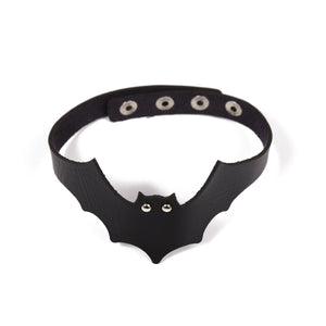 Exaggerated Retro Halloween Ornaments Female Personality Bat Skull Mix Punk Collar Halloween Necklace