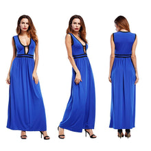 Load image into Gallery viewer, Elegant V-neck slim long dress Evening Dress